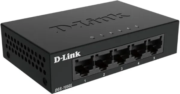 D-LINK SWITCH 5 PUERTOS 10/100/1Gbit METALICO