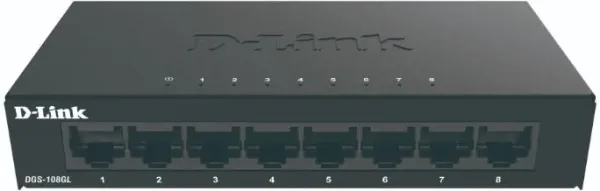 D-LINK SWITCH 8 PUERTOS 10/100/1Gbit METALICO