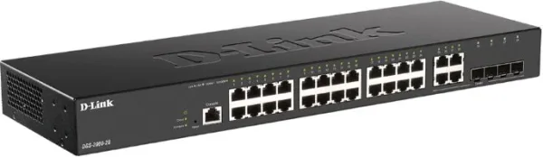 D-LINK SWITCH 24 PUERTOS 10/100/1Gbit w/4 Combo 1000BaseT/SFP
