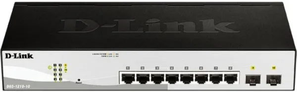 D-LINK SWITCH 10 PUERTOS 10/100/1Gbit w/2 Combo 1000BaseT/SFP