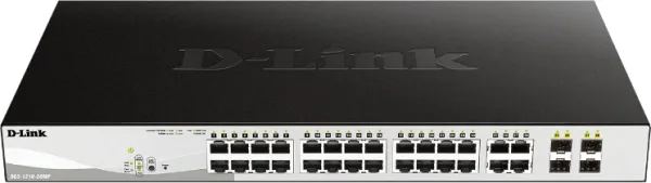 D-LINK SWITCH 28 PUERTOS 10/100/1Gbit w/4 Combo 1000BaseT/SFP PoE