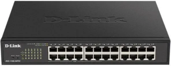 D-LINK SWITCH 24 PUERTOS 10/100/1Gbit PoE EASYSMART