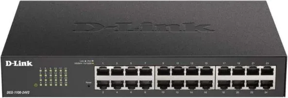 D-LINK SWITCH 24 PUERTOS 10/100/1Gbit EASYSMART