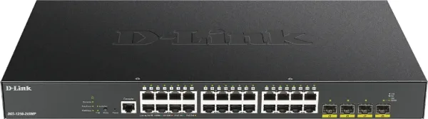D-LINK SWITCH 24 PUERTOS 10/100/1Gbit w/4 10Gbit. SFP+ PoE