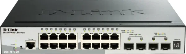 D-LINK SWITCH 20 PUERTOS 10/100/1Gbit w/2 10G SFP + 2 SFP