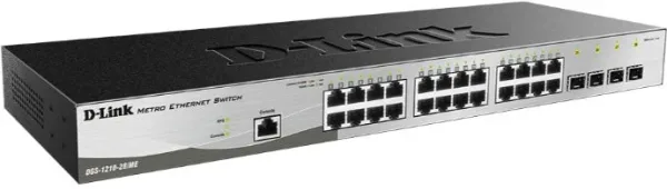 D-LINK SWITCH 28 PUERTOS 10/100/1Gbit METRO ETHERNET +4 Gbit. SFP