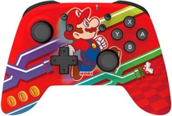 Gamepad hori nintendo switch super mario bros edicion especial inalambrico rojo