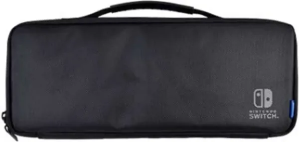 Funda hori nintendo switch extra larga OLED negra extra grande -  reforzada -  acolchada -  separador