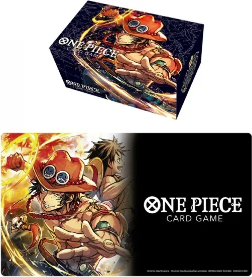 Tapete y caja de almacenamiento one piece portgas d ace