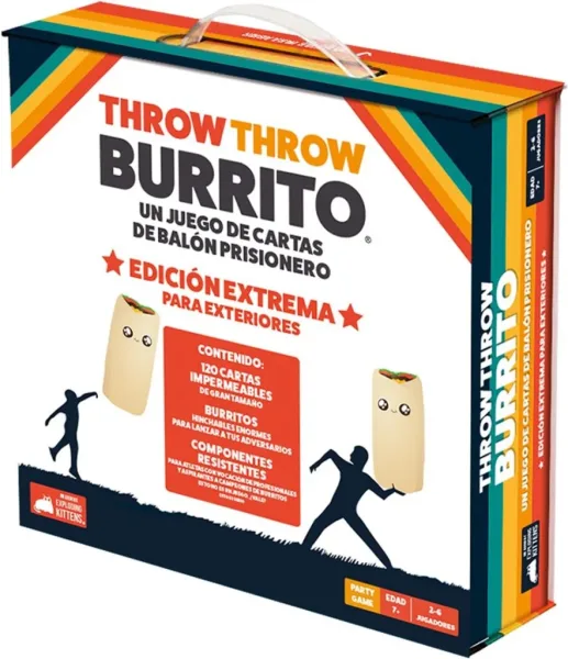 Juego de mesa throw throw burrito edicion extrema para exteriores pegi 7