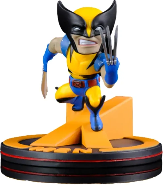 Figura quantum mechanix marvel x - men wolverine 10 cm q - fig diorama