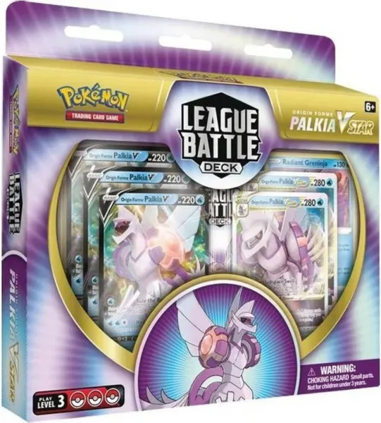 Juego de cartas pokemon tcg baraja de combate de liga palkia vmax español