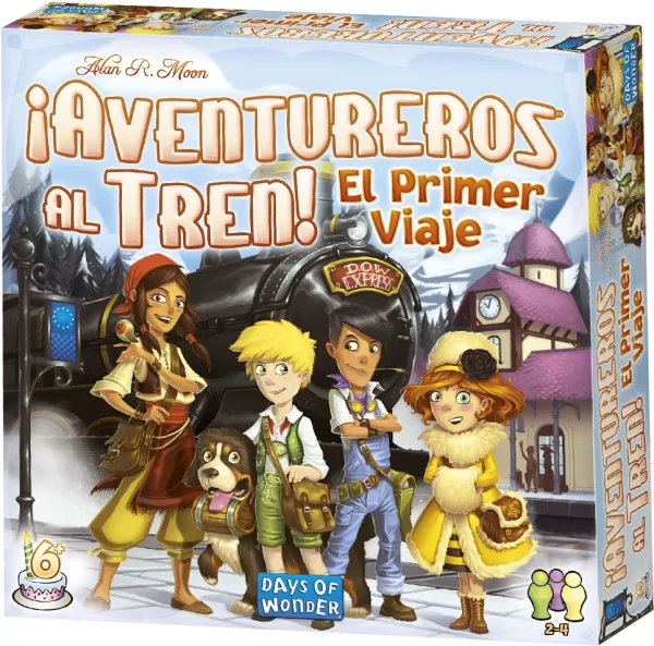 Juego de mesa ¡aventureros al tren! el primer viaje pegi 6