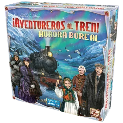 Juego de mesa ¡aventureros al tren! aurora boreal