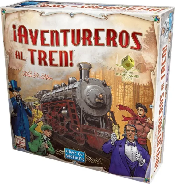 Juego de mesa aventureros al tren pegi 8