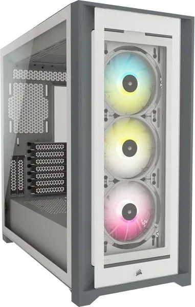 Caja Semitorre Atx Icue 5000X RGB Tg White Corsair