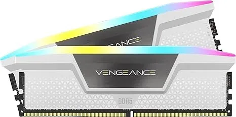 Memoria Corsair DDR5 64GB 2X32GB Pc5600 Vengeance RGB Blanca Cmh64Gx5M2B5600C40W