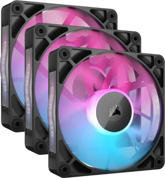 VENTILADOR AUXILIAR RX120 ICUE LINK RGB 120MM BLACK TRIPLE PACK CORSAIR