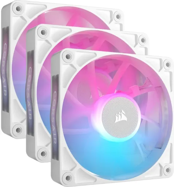 VENTILADOR AUXILIAR RX120 ICUE LINK RGB 120MM WHITE TRIPLE PACK CORSAIR