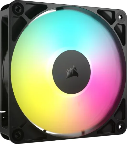 VENTILADOR AUXILIAR RS120 A-RGB 120MM BLACK SINGLE PACK CORSAIR