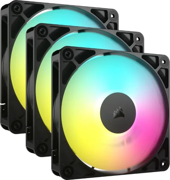 VENTILADOR AUXILIAR RS120 A-RGB 120MM BLACK TRIPLE PACK CORSAIR
