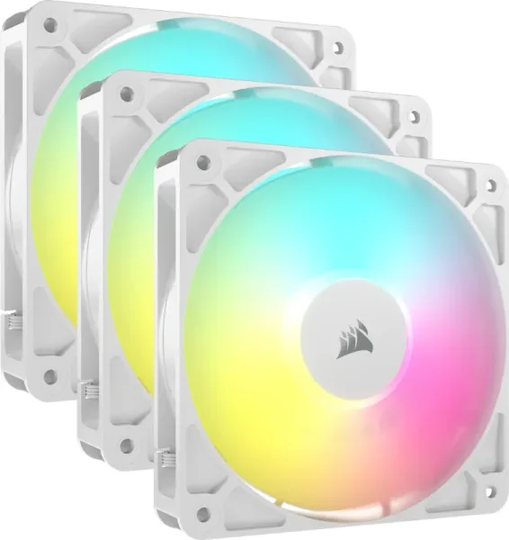 VENTILADOR AUXILIAR RS120 A-RGB 120MM WHITE TRIPLE PACK CORSAIR