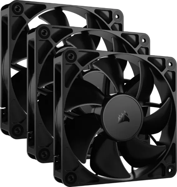VENTILADOR AUXILIAR RS120 120MM BLACK TRIPLE PACK CORSAIR