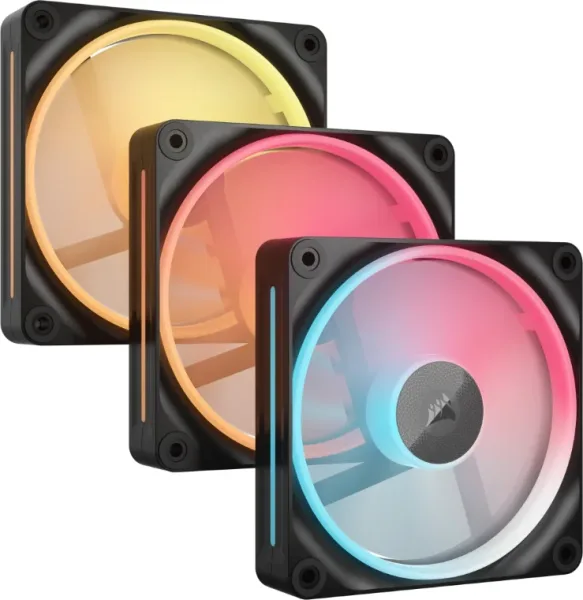 VENTILADOR AUXILIAR LX120-R ICUE LINK RGB 120MM BLACK TRIPLE PACK CORSAIR
