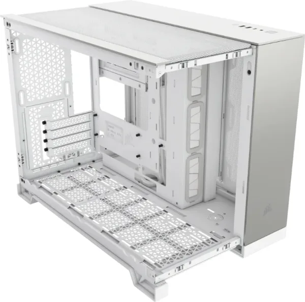 Caja Microatx 2500X Tg White/Satin Gray Aluminum Corsair
