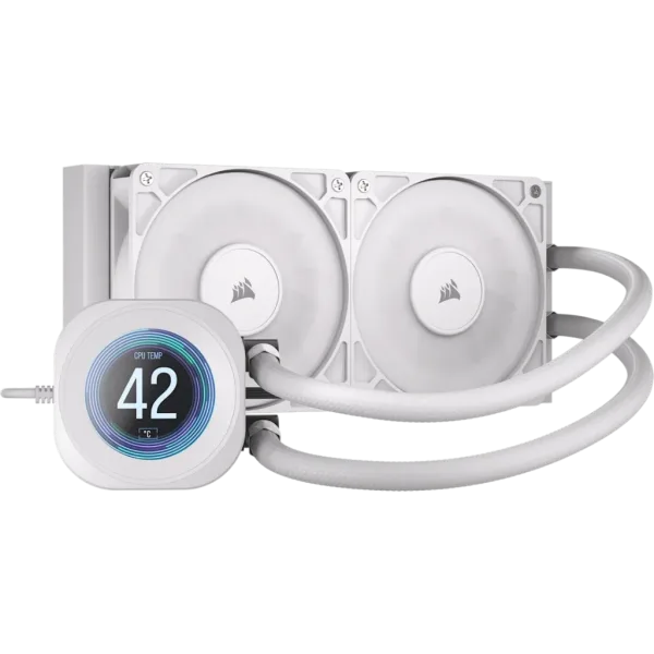 REFRIGERACION LIQUIDA NAUTILUS RS LCD 240 WHITE CORSAIR