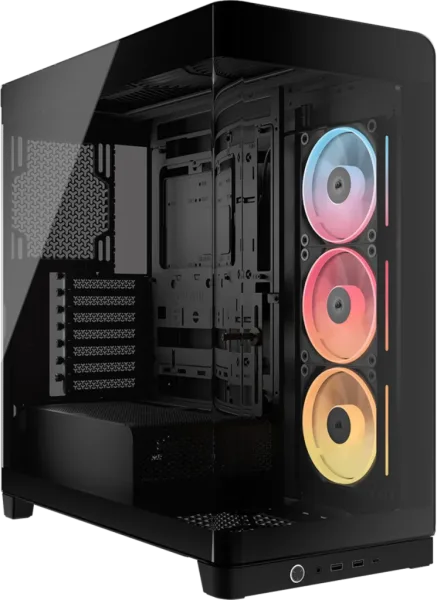 Corsair 4500X LX-R RGB Tempered Glass Mid-Tower, Black Midi Tower Negro