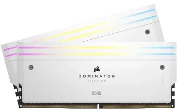 Corsair Dominator Titanium CMP32GX5M2B6000Z30W módulo de memoria 32 GB 2 x 16 GB DDR5 4800 MHz