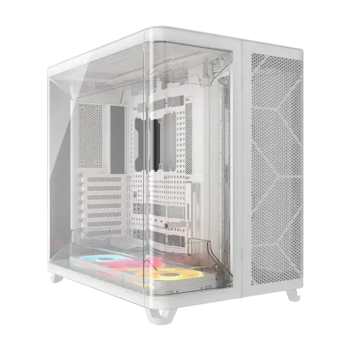 Corsair AIR 5400 LX-R RGB iCUE LINK Midi Tower Blanco