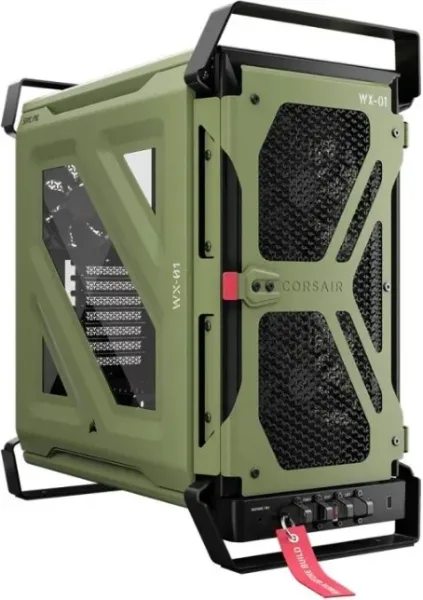 Caja Semitorre Atx Wharthog Rs Performance Verde Militar Corsair