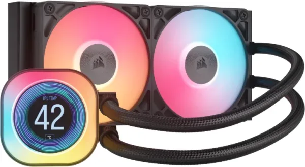 REFRIGERACION LIQUIDA ICUE LINK TITAN 240 RX LCD AIO BLACK CORSAIR