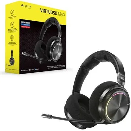 Auriculares Corsair Virtuoso Max Wireless Negro Ca-9011372-Ww
