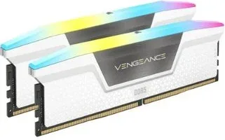 MEMORIA CORSAIR DDR5 32GB 2X16GB PC6000 VENGEANCE RGB BLANCA CMH32GX5M2E6000Z36W