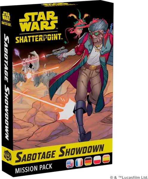 Juego de mesa star wars shatterpoint sabotage showdown mission pack edad recomendada 14 años