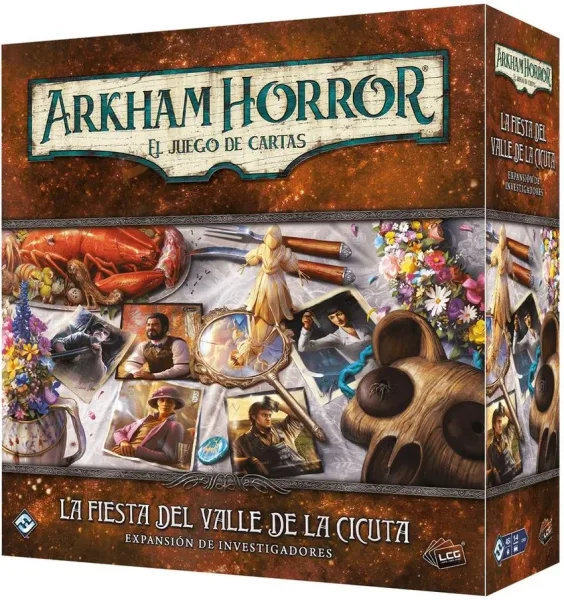 Juego de mesa arkham horror lcg la fiesta del valle de la cicuta expansion investigadores edad recomendada 14 años