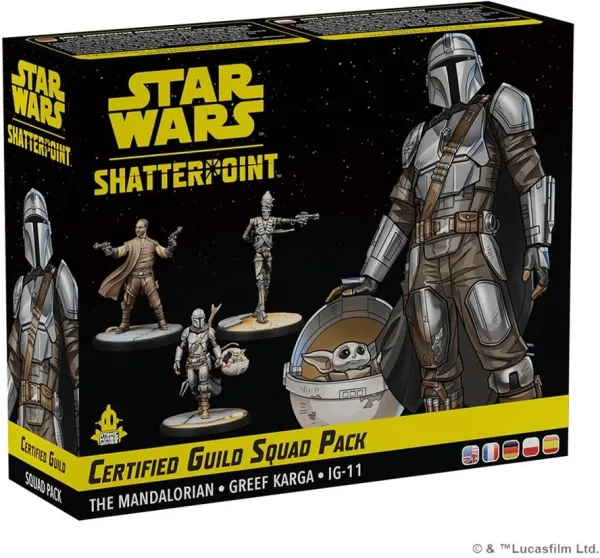 Juego de mesa star wars shatterpoint certified guild squad pack edad recomendada 14 años