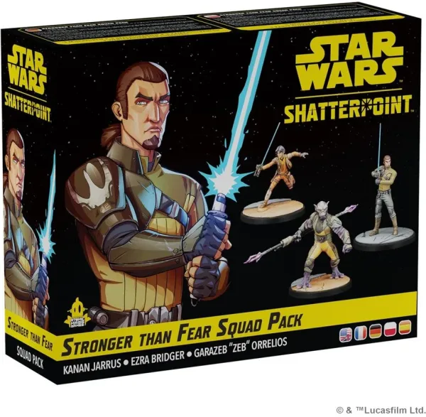 Juego de mesa star wars shatterpoint stronger than fear squad pack edad recomendada 14 años