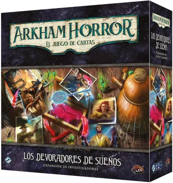 Juego de mesa arkham horror lcg los devoradores de sueños expansion investigacion edad recomendada 14 años