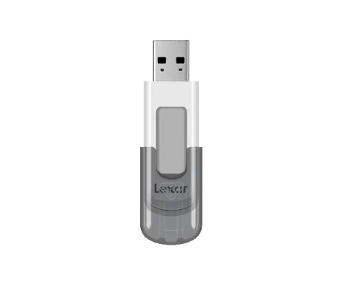 Lexar JumpDrive V100 unidad flash USB 64 GB USB tipo A 3.2 Gen 1 (3.1 Gen 1) Gris, Blanco