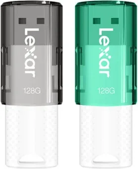 Lexar 2X128GB Pack Jumpdrive S60 USB 2.0 Flash Drive