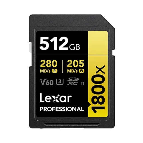 Lexar Professional 1800x 512 GB SDXC UHS-II Clase 10