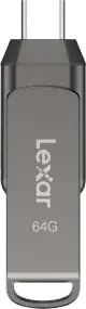 Lexar JumpDrive LJDD400064G-BNQNG unidad flash USB 64 GB USB Tipo C 3.2 Gen 1 (3.1 Gen 1) Gris