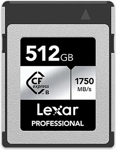 Lexar 512GB Professional Cfexpress Type B Card Silver, Up To 1750MB/S Read 1300MB/S Write
