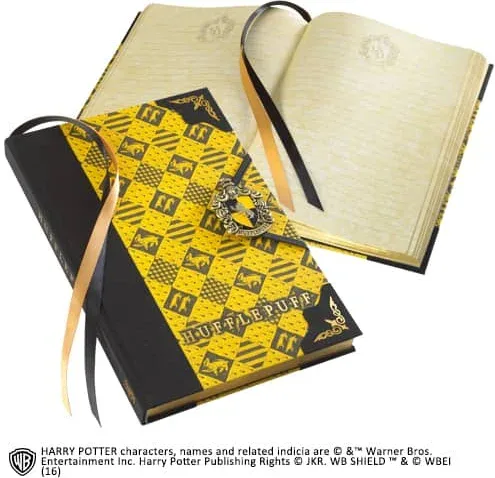 Libreta diario the noble collection harry potter hufflepuff cierre especial