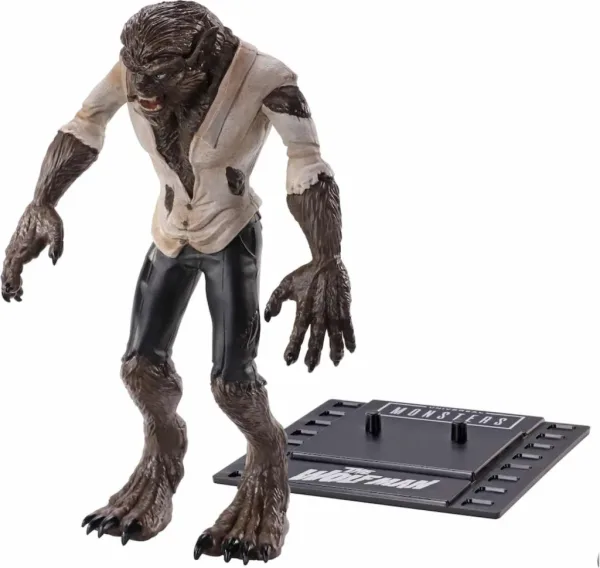 Figura the noble collection bendyfigs cine universal studios hombre lobo