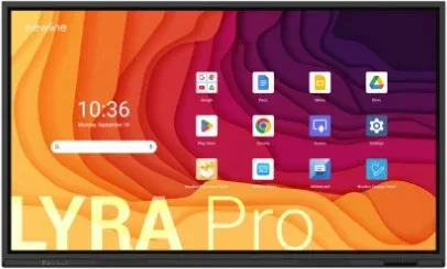 Newline Monitor Internativo Lyra Pro (Tt-8623Qa) 86",Android 13, Google Edla, Multi Usuario, Altavoces 2X20W, WiFi 6 + Bl, USB-C 65W, 8GB y 128GB, 20 Pt, 4K, Newline Apps, Ops Pc Opcional, 3 Años de Garantia On Site